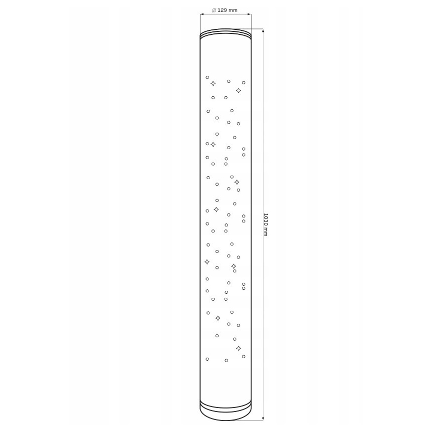 LED RGBW Lampada da terra con dimmer STELLA LED/12W/230V + telecomando