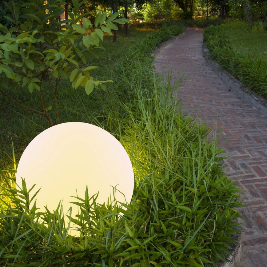 LED RGBW Lampada solare BALL LED/3,7V 1500 mAh diametro 50 cm IP65 + telecomando