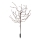 LED RGBW Lampada solare TREE LED/0,1W/1,2V 600 mAh IP44 marrone