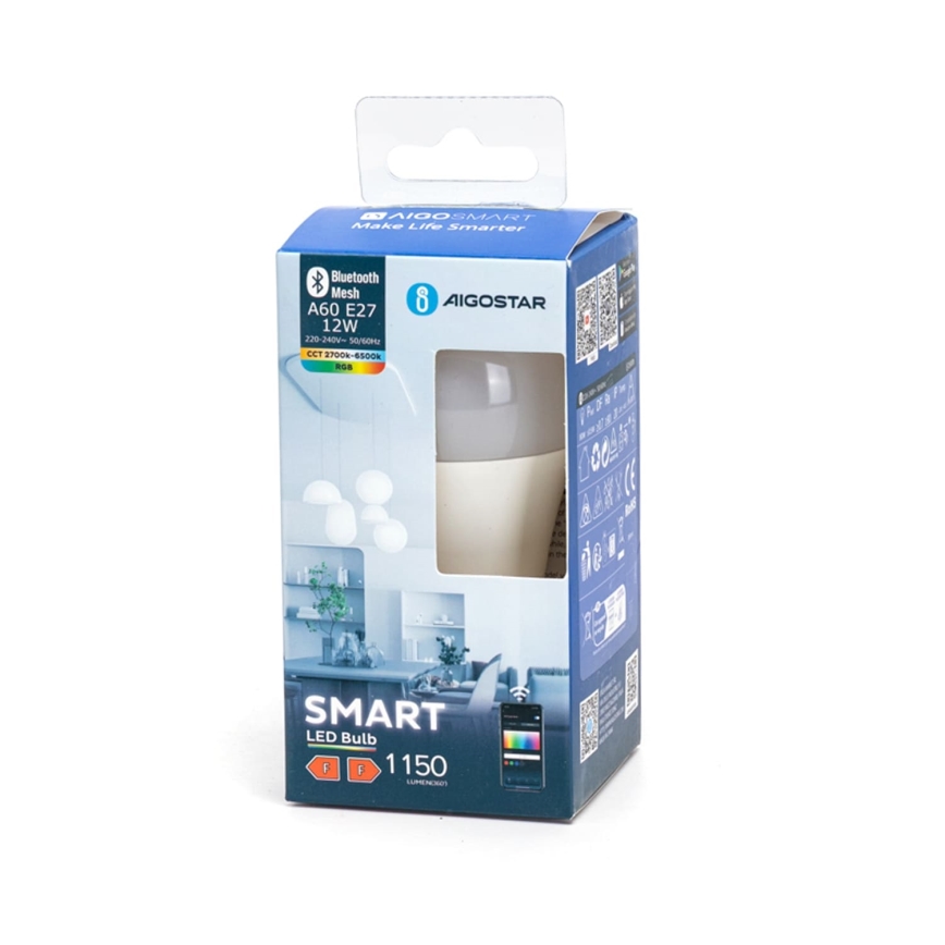 Lampadina LED RGBW dimmerabile A60 E27/12W/230V 2700-6500K - Aigostar