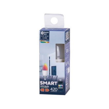 Lampadina LED RGBW dimmerabile C37 E14/4,9W/230V 2700-6500K - Aigostar