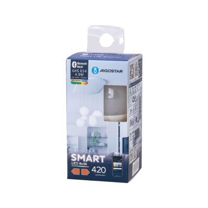Lampadina LED RGBW dimmerabile G45 E14/4,9W/230V 2700-6500K - Aigostar