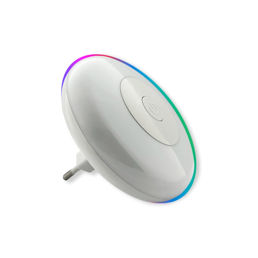 LED RGBW Luce notturna LED/1W/230V bianco