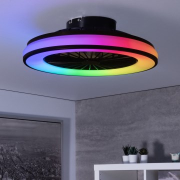 LED RGBW Plafoniera dimmerabile con ventilatore PLAVE LED/48W/230V 3000/4000/6500K + telecomando