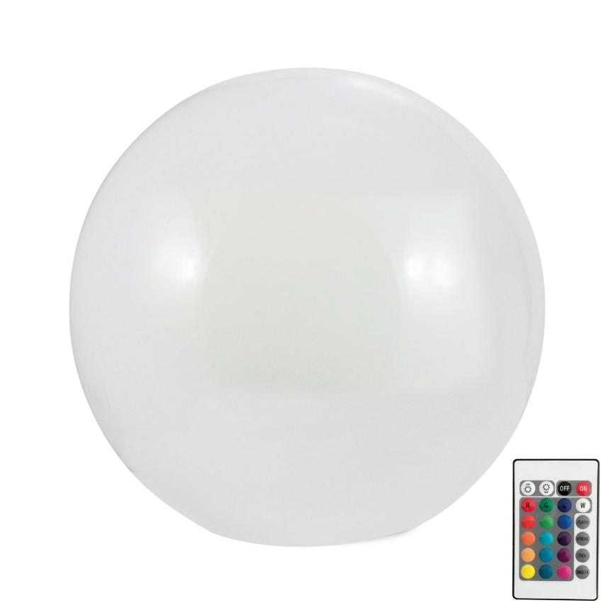 LED RGBW Solarleuchte BALL LED/3,2V 500 mAh Ø 30 cm IP65 + Fernbedienung