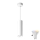 LED RGBW Suspension dimmable pour salle de bains sur câble TURYN 1xGU10/6W/230V 3000K Wi-Fi IP44 blanche