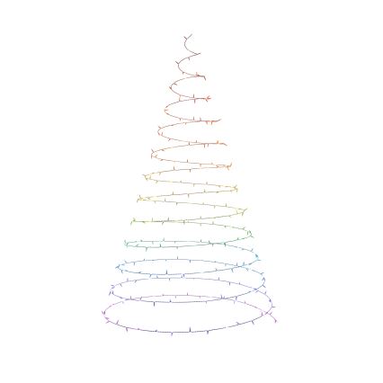 Nanoleaf - LED-RGBW-Weihnachtskette für den Außenbereich ESSENTIALS 250xLED 2x10m 2700-6500K Wi-Fi IP44