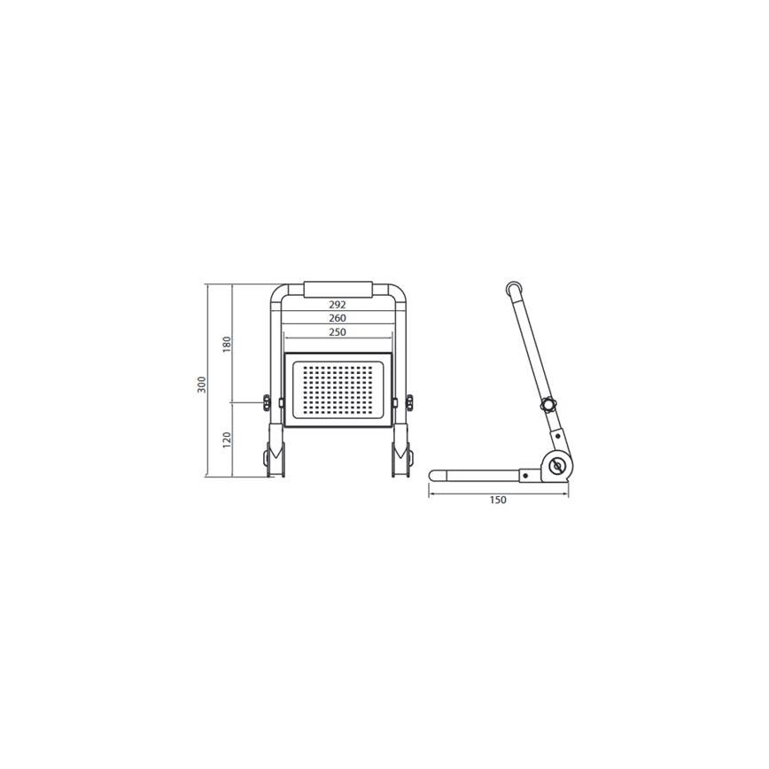 LED Riflettore con il supporto ADVIVE WORK LED/100W/230V IP65
