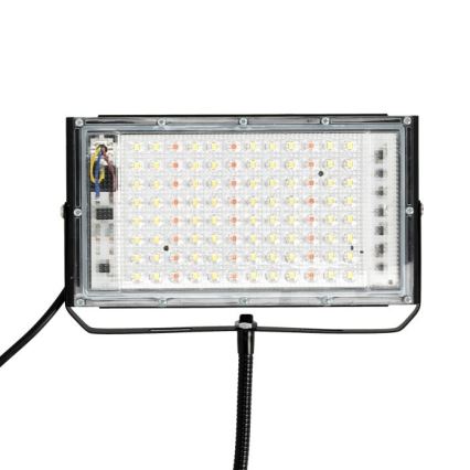 LED Riflettore con il supporto per la coltivazione di piante FIRON LED/45W/230V IP54 nero