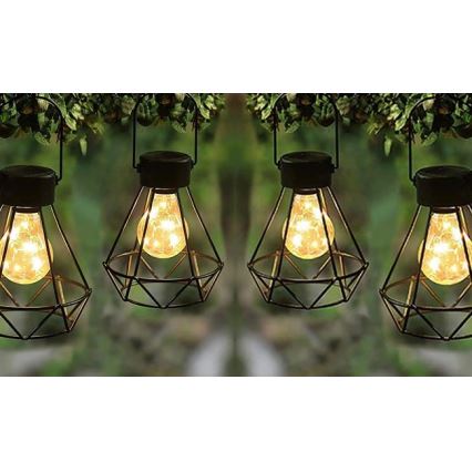 LED Solar-Hängelampe LED/0,1W/1,2V 600 mAh Ø 13 cm