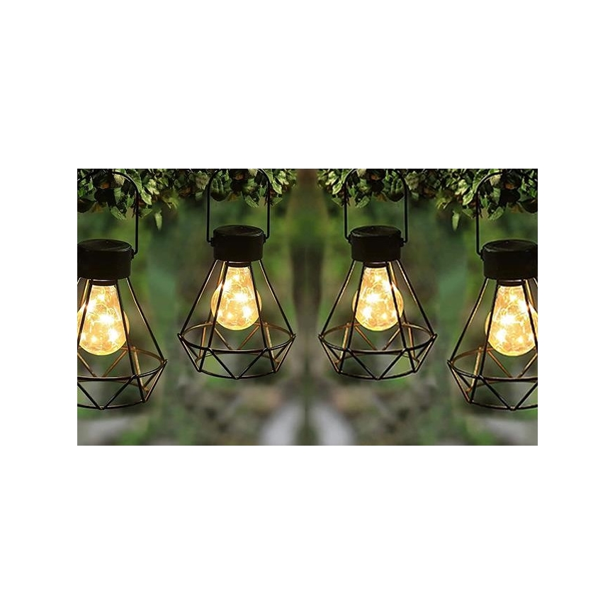 LED Solar-Hängelampe LED/0,1W/1,2V 600 mAh Ø 13 cm