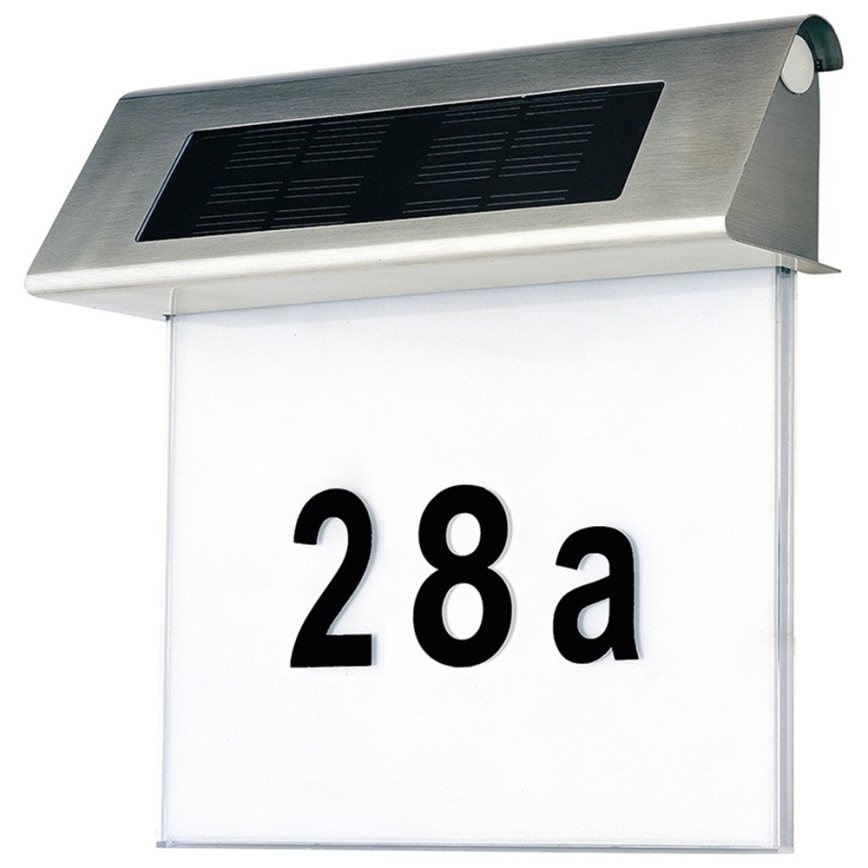 LED-Solar-Hausnummer LED/2x0,07W/2,4V 1200 mAh IP44