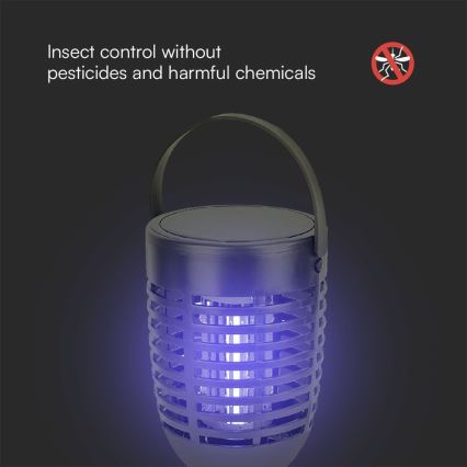 LED-Solar-Insektenvernichter 3in1 LED/1,3W/3,7V IP24 20 matt