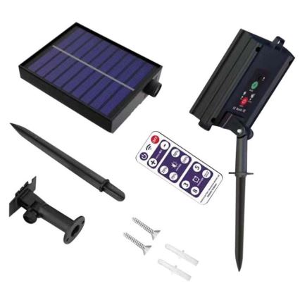 LED Solar-Lichterkette 10xLED/0,5W/4,5V 12 m 3000K IP44 1200 mAh + Fernbedienung