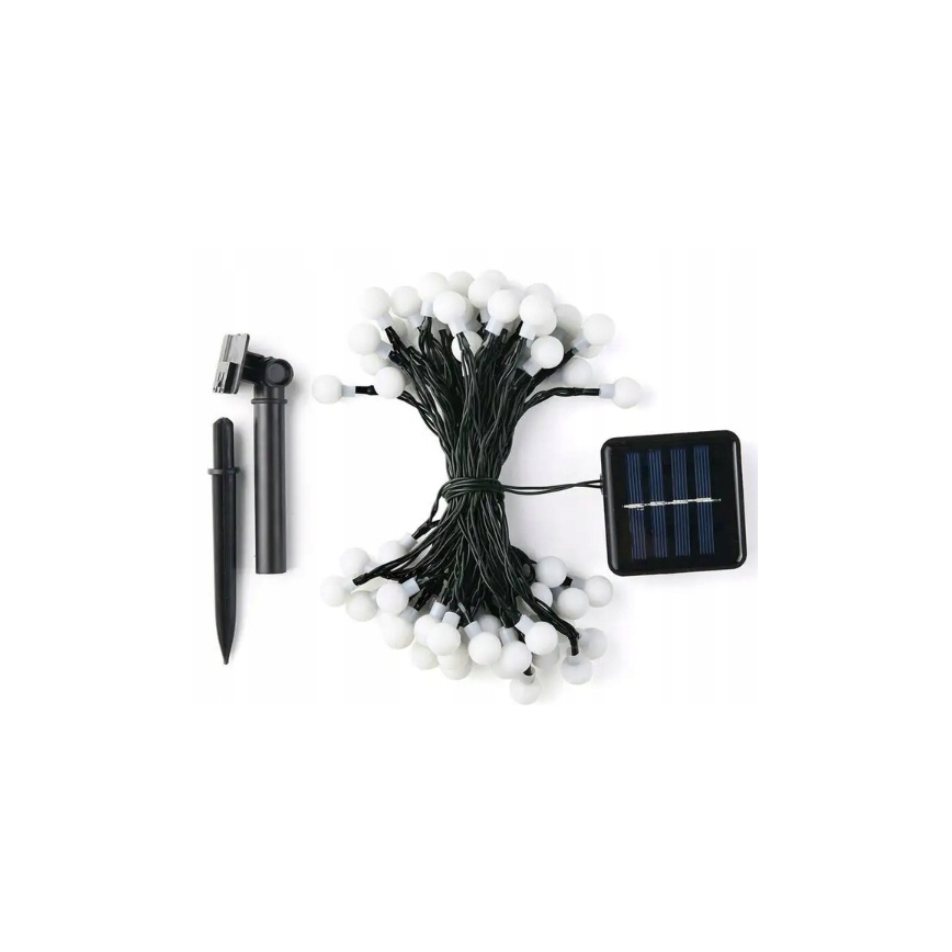 LED-Solar-Lichterkette 30xLED/8 Funktionen 500 mAh 6,5 m IP67 warmweiß