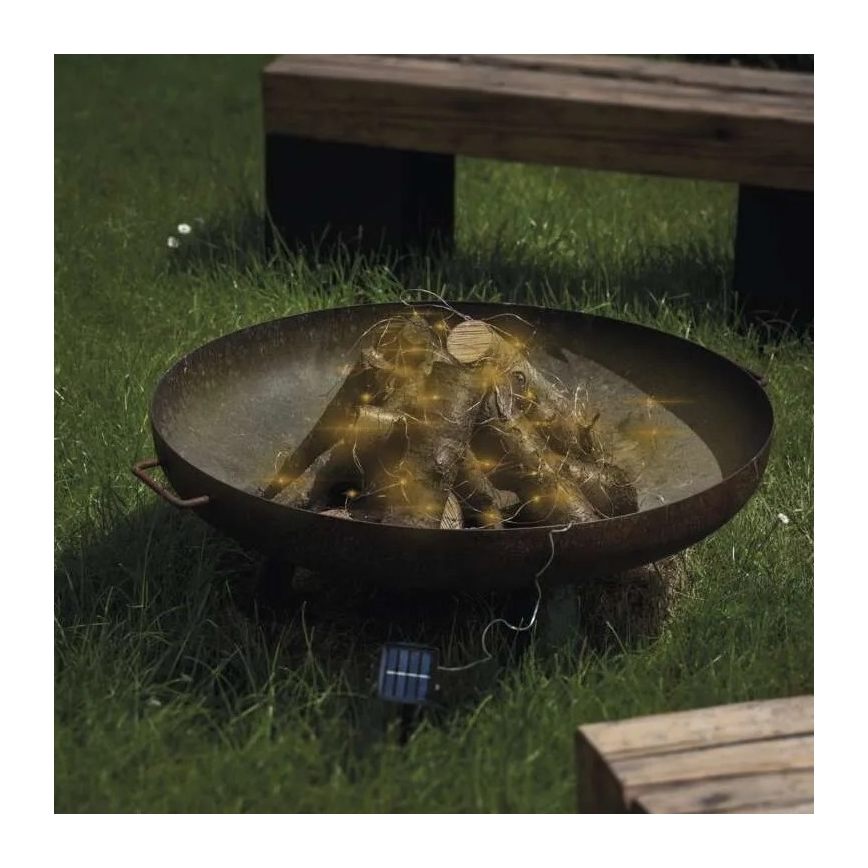 LED Solar-Lichterkette LED/2,4W/1,2V 1xAA 15 m IP44 3000K 600 mAh