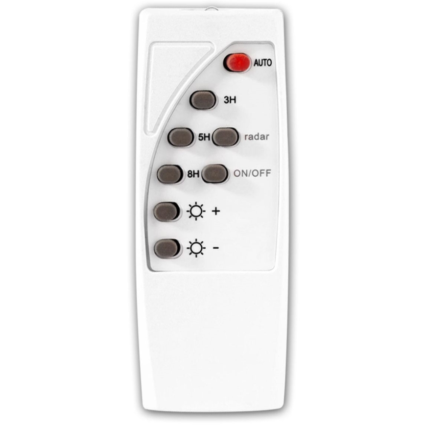 Dimmbare LED-Solar-Straßenlaterne mit Sensor LED/15W/6V 11000 mAh 6500K IP65 schwarz + Fernbedienung