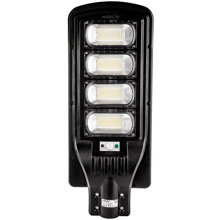 Dimmbare LED-Solar-Straßenlaterne mit Sensor LED/240W/6V 11000 mAh 6500K IP65 schwarz + Fernbedienung