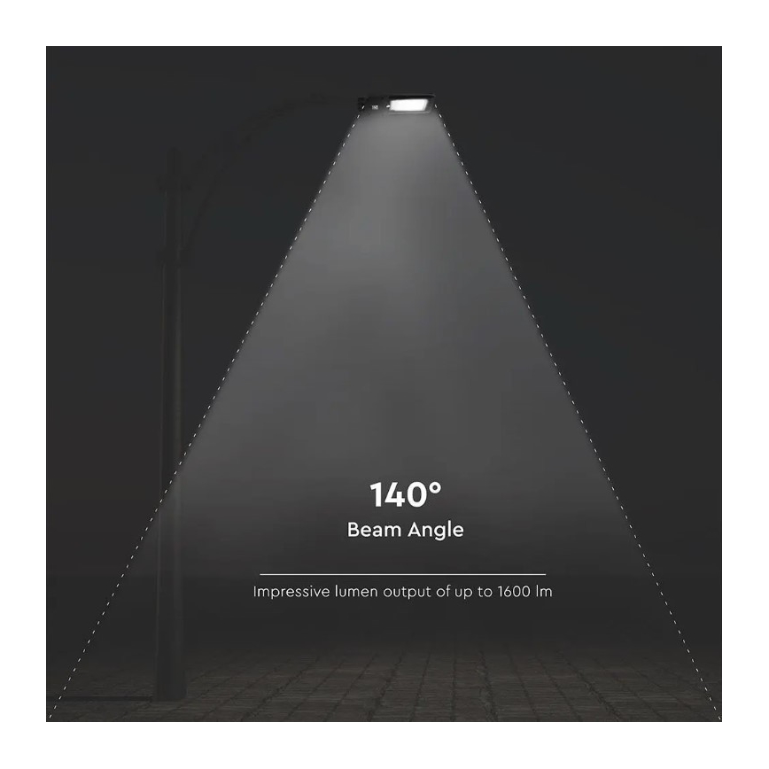 LED-Solar-Straßenleuchte mit Sensor LED/15W/7,4V 4000K IP65 10800 mAh