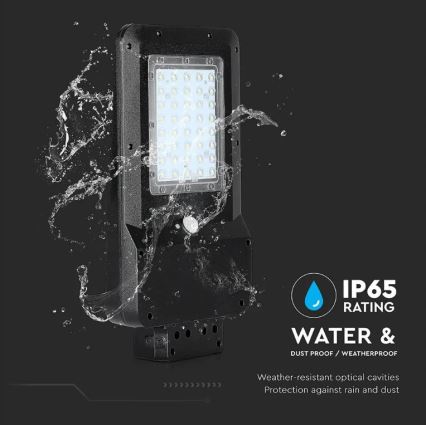 LED-Solar-Straßenleuchte mit Sensor LED/15W/7,4V 4000K IP65 10800 mAh