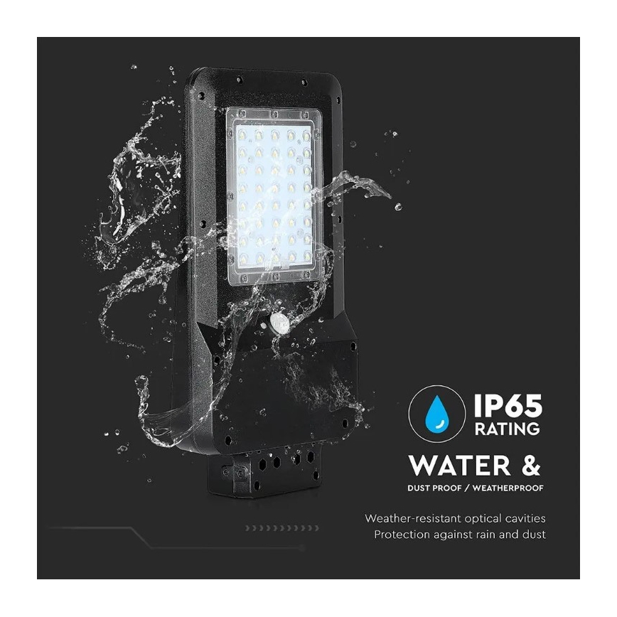 LED-Solar-Straßenleuchte mit Sensor LED/15W/7,4V 4000K IP65 10800 mAh