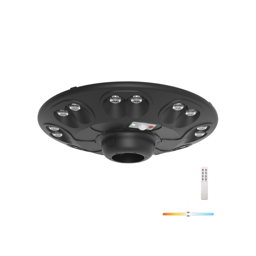 LED-Solar-Straßenleuchte mit Sensor LUVIA LED/15W/3,2V 4000K IP54 5400 mAh + Fernbedienung