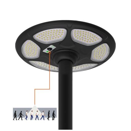 LED-Solar-Straßenleuchte mit Sensor SOLSUMI LED/25W/3,2V IP54 25000 mAh + Fernbedienung