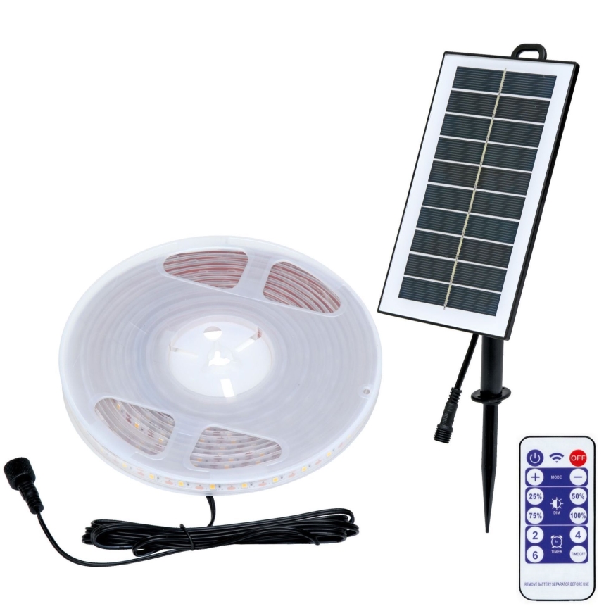 LED Solar striscia 3,7V 2400mAh 5m IP65
