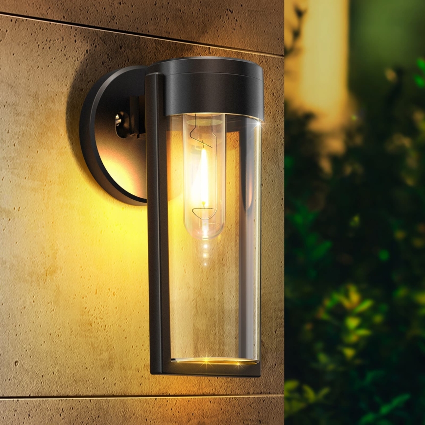 LED Solar-Wandleuchte LED/1W/3,7V 500 mAh IP65 schwarz