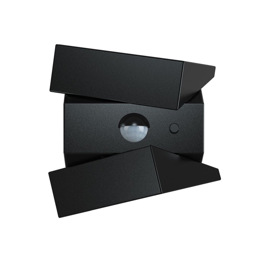 LED-Solar-Wandleuchte mit Sensor LED/2,5W/3,7V 3000/4000/6000K IP65 1200 mAh schwarz