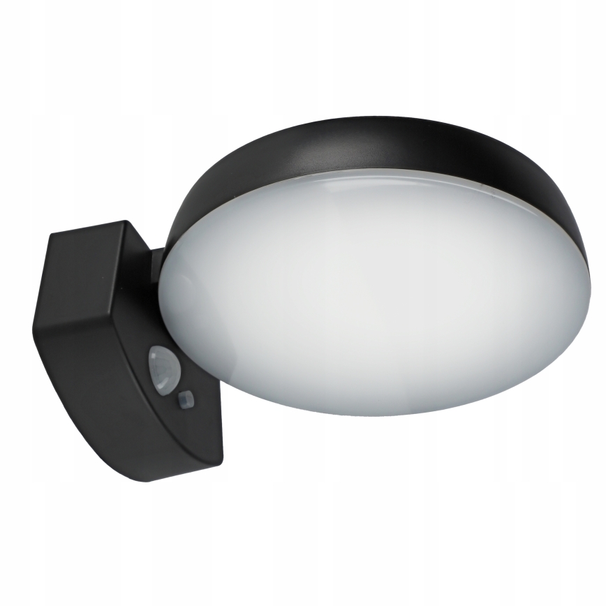 Dimmbare LED-Solar-Wandleuchte mit Sensor LED/3W/3,7V 1800 mAh IP54 schwarz