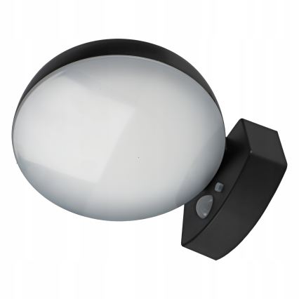 Dimmbare LED-Solar-Wandleuchte mit Sensor LED/3W/3,7V 1800 mAh IP54 schwarz