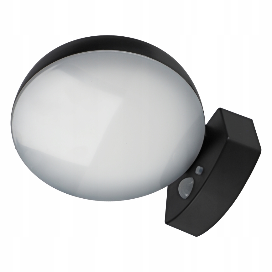 Dimmbare LED-Solar-Wandleuchte mit Sensor LED/3W/3,7V 1800 mAh IP54 schwarz