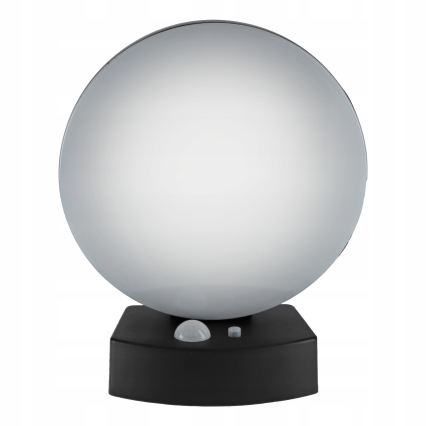 Dimmbare LED-Solar-Wandleuchte mit Sensor LED/3W/3,7V 1800 mAh IP54 schwarz
