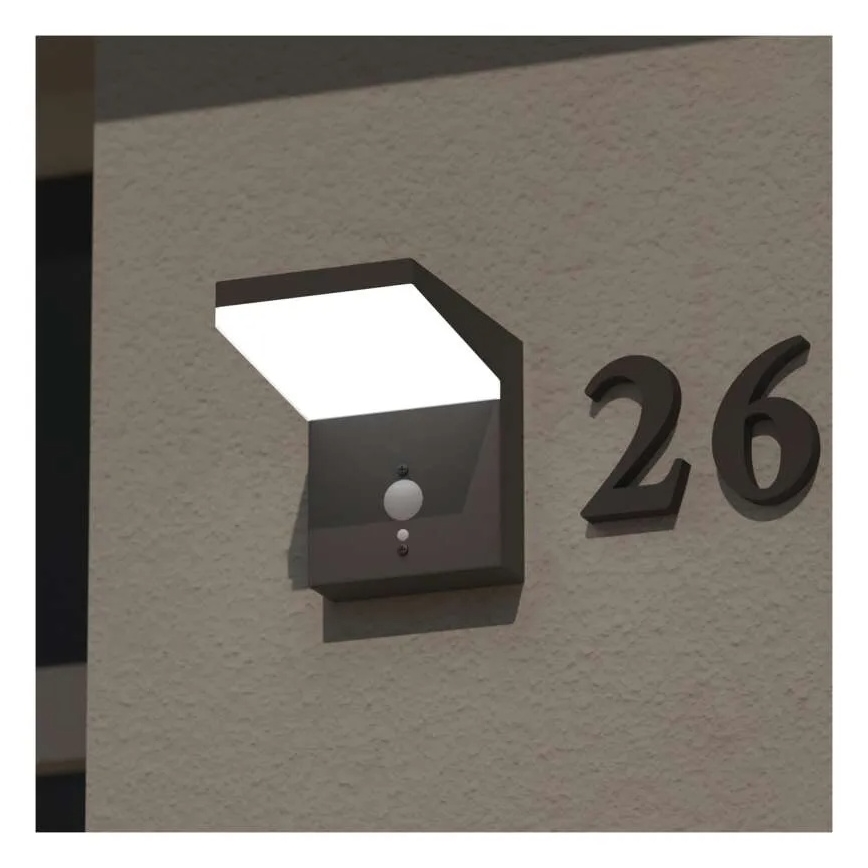 LED Solar-Wandleuchte mit Sensor LED/4,4W/3,7V 2200 mAh IP44