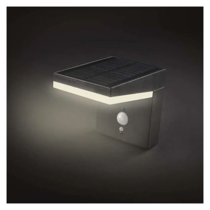LED Solar-Wandleuchte mit Sensor LED/4,4W/3,7V 2200 mAh IP44