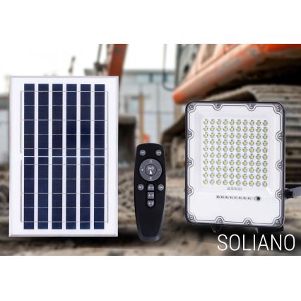 LED da esterno dimmerabile solare per riflettore LED/50W/3,2V 4500K IP65 nero + telecomando