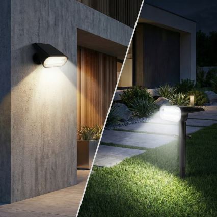 LED Solarlampe 2-in-1 LED/3,7V 1200 mAh IP54 schwarz