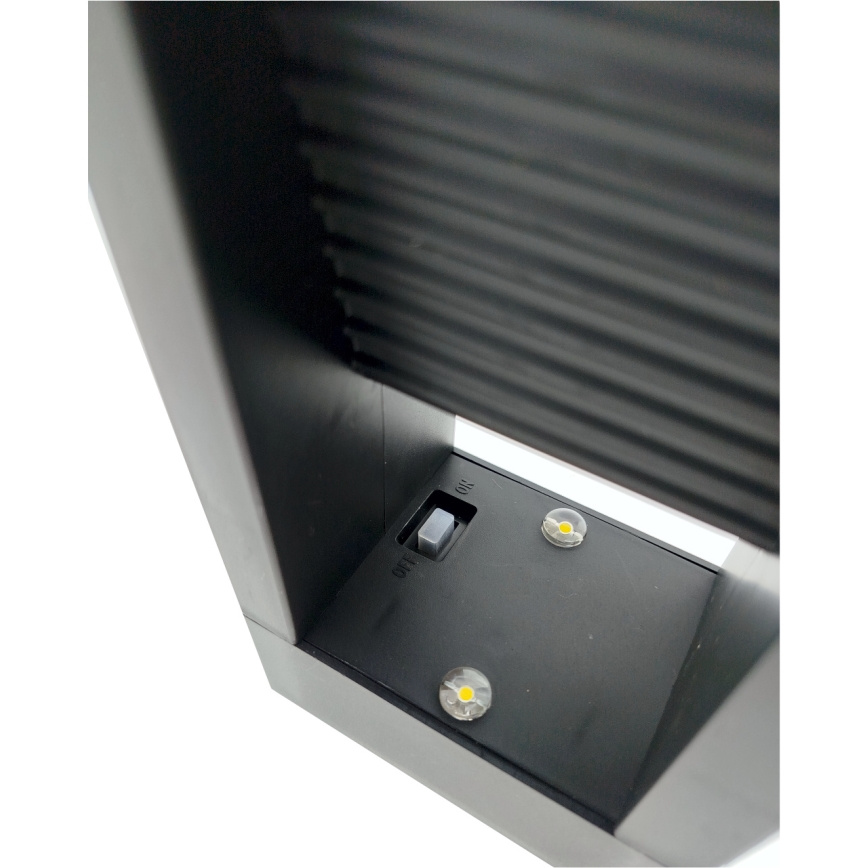 LED Solarlampe 2xLED/1,2V 200 mAh IP44 schwarz