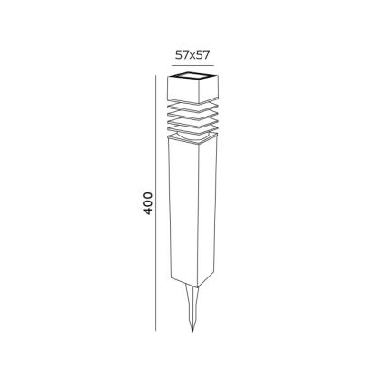 LED-Solarlampe AURORA LED/1xAAA 4000K IP44 100 mAh