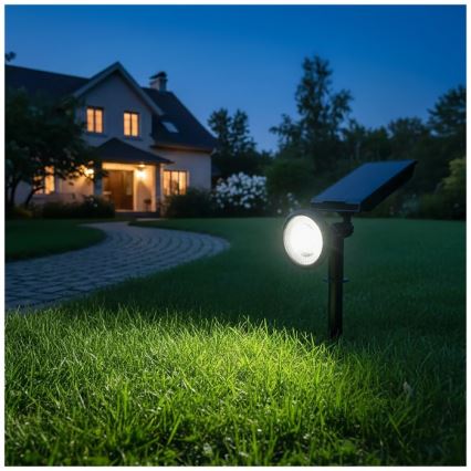 LED Solarlampe LANCE LED/3,7V 6000K IP44 1500 mAh
