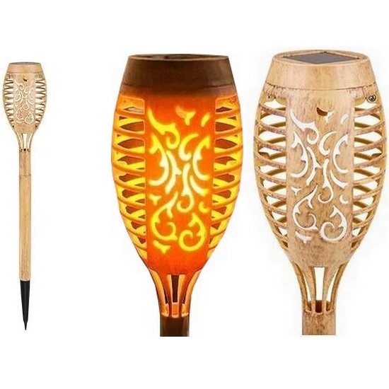 LED-Solarlampe MINISPARK BAMBOO LED/1,8W/5,5V IP44 600 mAh beige