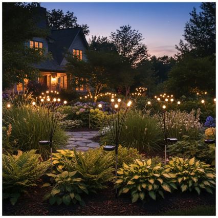 LED-Solarlampe mit Sensor SPRINKLE LED/1xAAA 3000K IP44 200 mAh