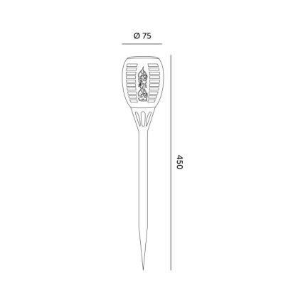 LED Solarlampe SPARKLE LED/1xAAA 1600K IP44 200 mAh