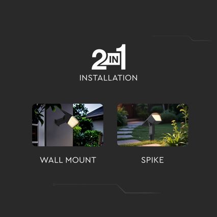 LED-Solarleuchte 2-in-1 LED/1,3W/3,7V 3000/4000/6400K IP65 1200 mAh