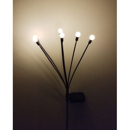 LED Solarleuchte 6xLED/1,2 V 300 mAh IP44 schwarz