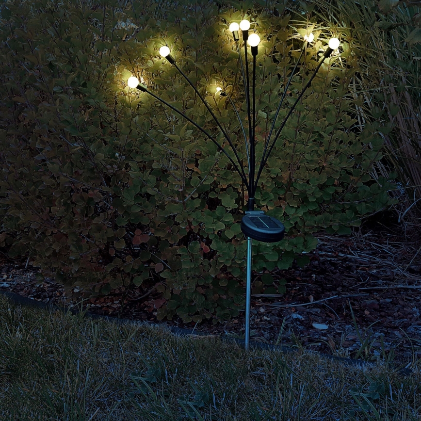 LED-Solarleuchte FIORINI 8xLED/1,2V 600 mAh IP44 schwarz