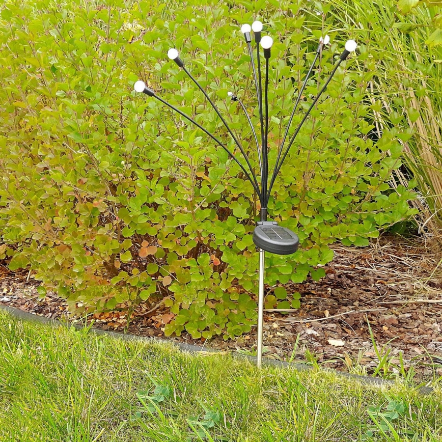 LED-Solarleuchte FIORINI 8xLED/1,2V 600 mAh IP44 schwarz