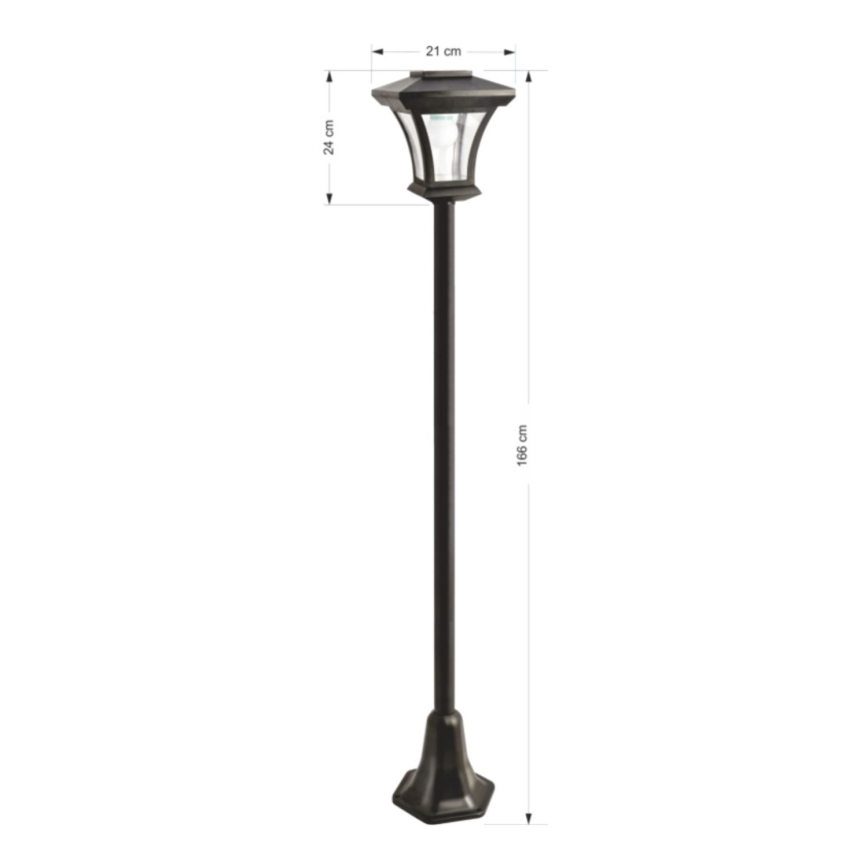 LED-Solarleuchte für den Außenbereich LED/1,2V IP44 schwarz