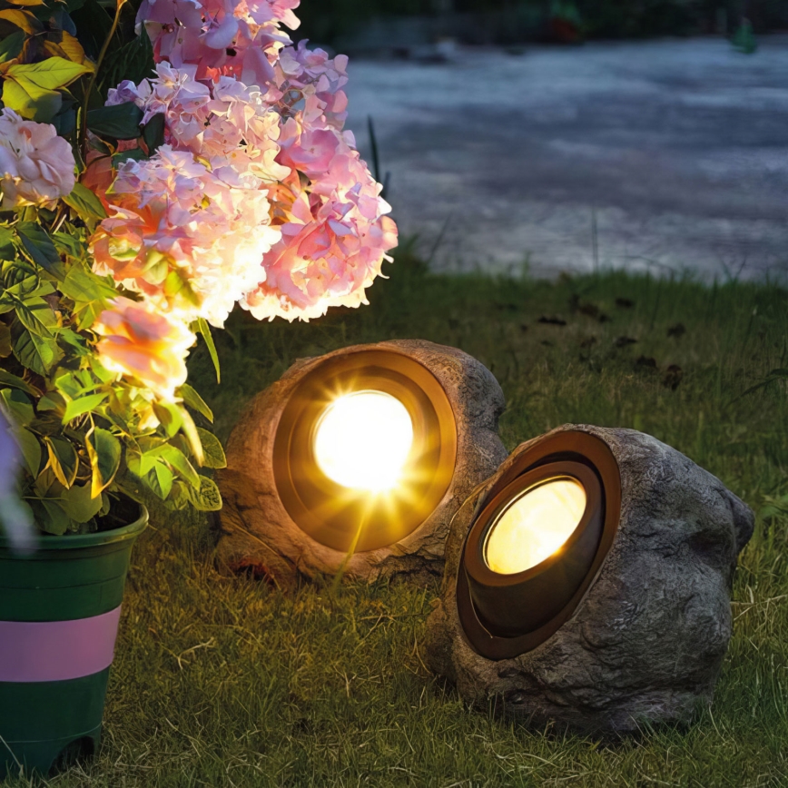 LED-Solarleuchte LED/1,2 V 1000 mAh IP44 Stein